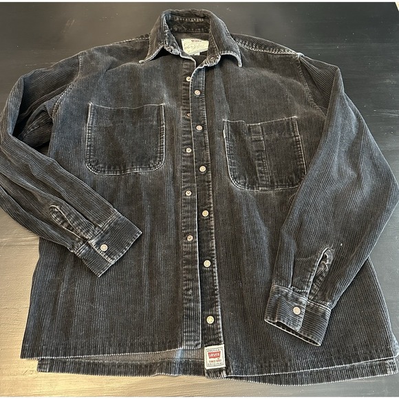 Levi's Other - Levis Barstow Western Snap Black Corduroy Shirt Jacket Men's Standard Fit M